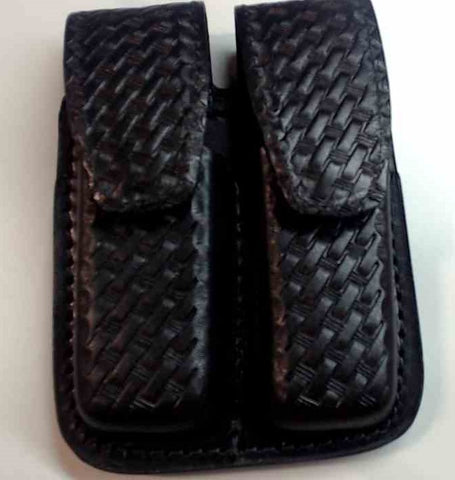Boston Leather Double Mag Holder For 9mm/40Cal.