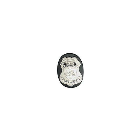 Boston Leather Oval Badge Holder