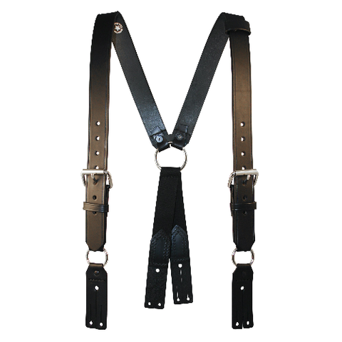 Boston Leather Firefighter's Suspenders, Button Attachment