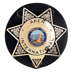 Aker Leather Star Badge Holder
