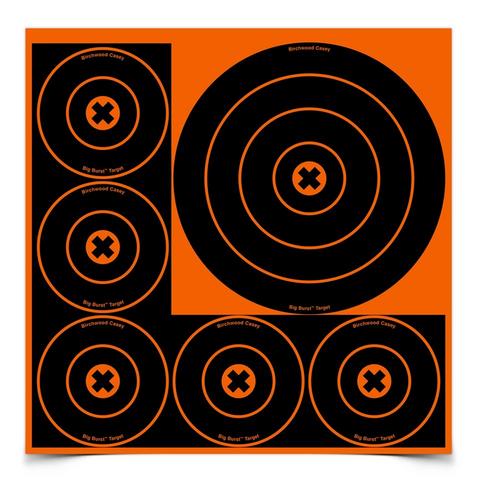 Big Burst 8 Inch & 4 Inch Bull's-eye Target, 3 Sheets