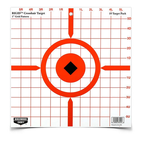 Rigid 12 Inch Crosshair Sight-in, 10 Targets
