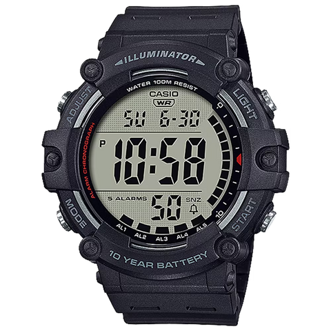 Classic Digital Watch w/ 10-Year Battery