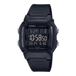 Classic Digital Watch W/ Blackout Dial, Dual Time & 5 Alarms