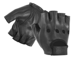 Half-Finger Leather Driving Gloves