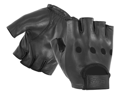 Half-Finger Leather Driving Gloves