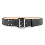 Dutyman 2-1/4"" Plain Leather Sam Browne 2-Row Stitch Duty Belt with Nickel Buckle