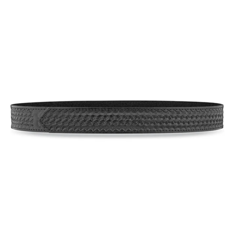 1-1/2"" Basketweave Leather Buckleless Inner Belt