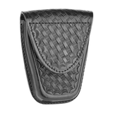 Dutyman Basketweave Leather Standard Closed Single Cuff Case
