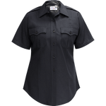Command Women's Short Sleeve Shirt w/ Zipper - LAPD Navy