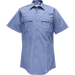 Flying Cross Duro Poplin Short Sleeve Shirt w/ Sewn-In Creases