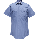 Flying Cross Duro Poplin Short Sleeve Shirt w/ Sewn-In Creases