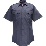 Flying Cross Duro Poplin Short Sleeve Shirt w/ Sewn-In Creases