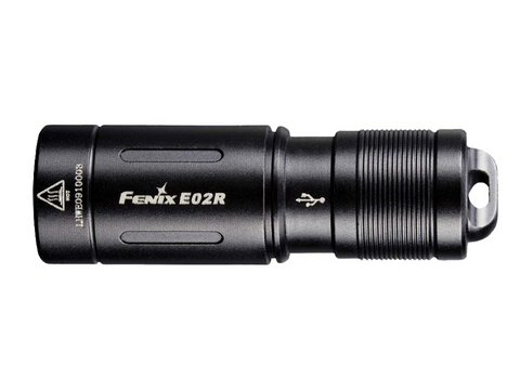 E02r Rechargeable Edc Flashlight Black