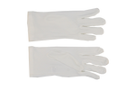Hero's Pride Parade Slip-on Gloves - Nylon Stretch W/ Raised Pointing - White