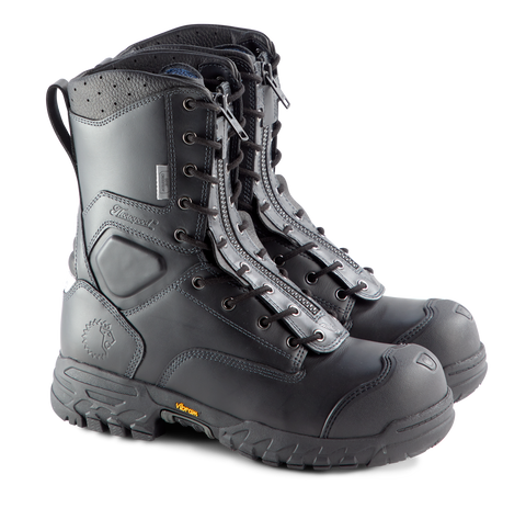 LION Essentials Station 1 - 9"" Men's Lace-Up/Zip EMS/Wildland Leather Boot
