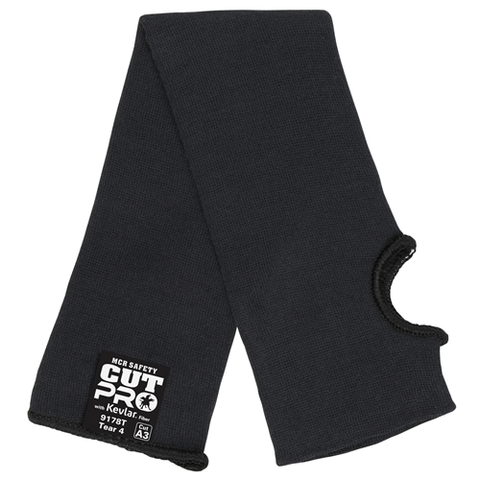 MCR Safety 18 Black Kevlar Sleeve With Thumb Slot