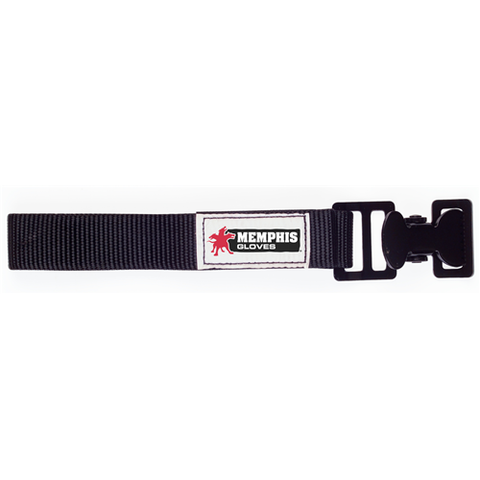 MCR Glove Black Metal Clip, Black Strap