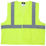 MCR Safety Class 2 Mesh Lime Safety Vest