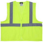 MCR Safety Class 2 Mesh Lime Safety Vest