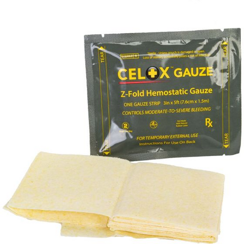 North American Rescue Celox Z-fold Hemostatic Gauze