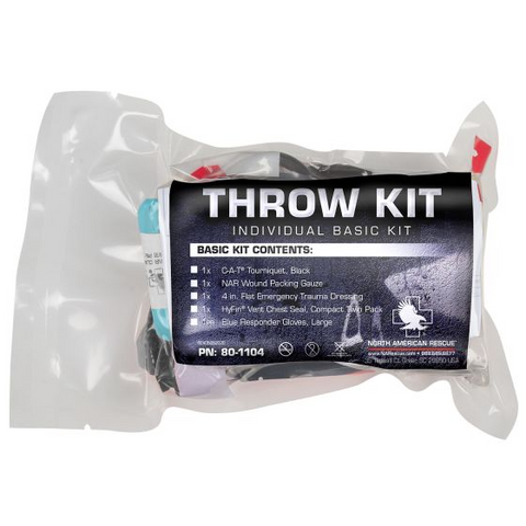 Basic Individual Throw Kit W/ Wound Packing Gauze