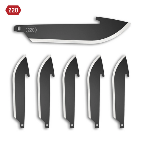 2.2 Drop-point Blade Pack (black, 6 Blades)