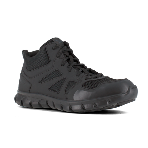 Reebok Sublite Cushion Tactical Mid-Cut w/ Soft Toe - Black