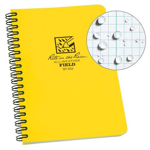 Polydura Side Spiral Field Notebook - 4.875 X 8.125