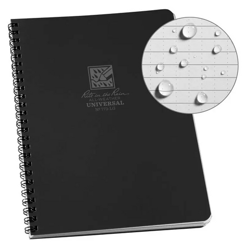 Large Side Spiral Notebook - Universal Pattern