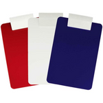 Antimicrobial Plastic Clipboard - Letter/a4 Size - Red/white/blue 3-pack