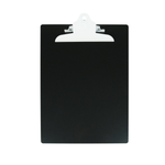 Letter Size Aluminum Clipboard w/ Clip - Black