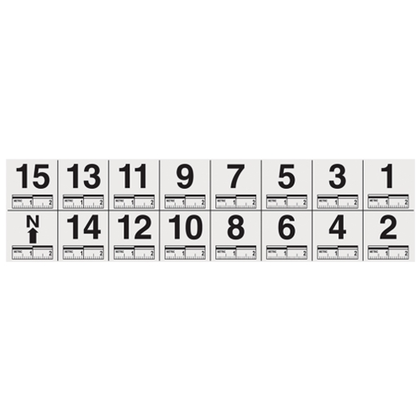 Sirchie - Photo Numbers W/ 0-2cm Scales,