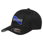 FlexFit Skull Thin Blue Line Hat