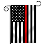 Thin Red Line & Thin Blue Line Dual Garden Flag