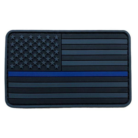 Reverse - Thin Blue Line PVC Patch