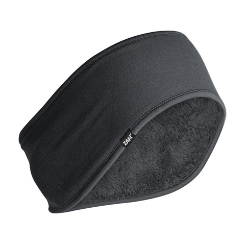 ZanHeadgear Ear Headband Sportflex High Pile Fleece - Black