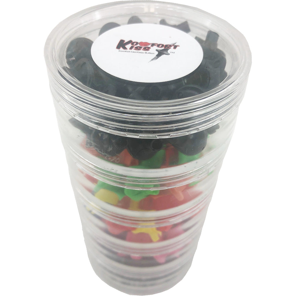 Draves Komfort Kiss Kisser Button Assorted Display 100 Pk.