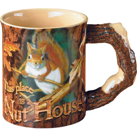 Wild Wings Sculpted Mug Nut House Squirrel
