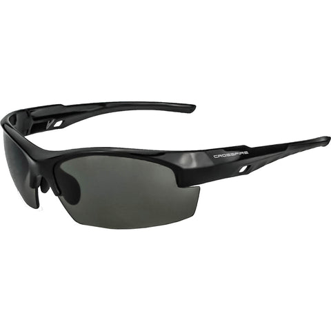 Crossfire Fire Streak Premium Shooting Glasses Black/smoke