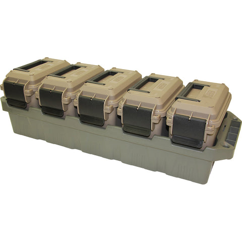 Mtm Ammo Crate 5 Can Mini Dark Earth/army Green