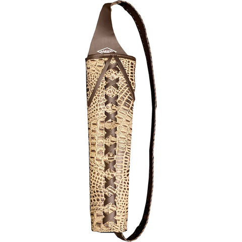 Neet Alligator Embossed Back Quiver Rh Tan