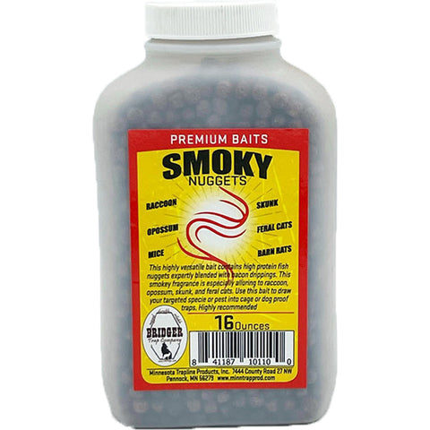 Bridger Smokey Nuggets Racoon Bait 16 Oz.