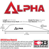 Bohning Alpha Vanes White 100 Pk.