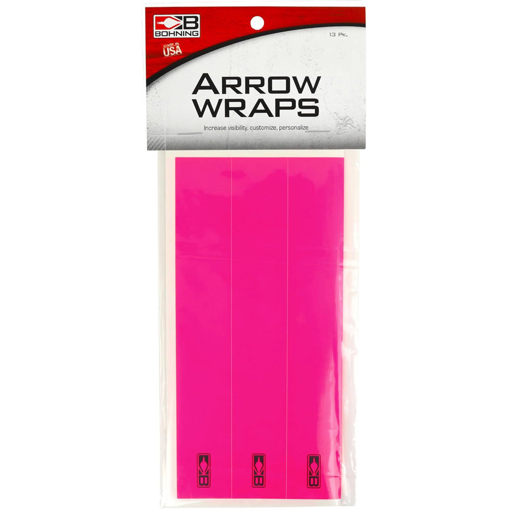 Bohning Arrow Wraps Small Diameter 5.5 In. Hot Pink 13 Pk.