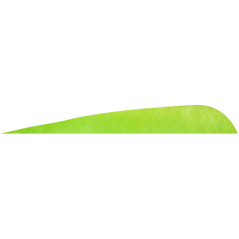 Gateway Parabolic Feathers Chartreuse 4 In. Rw 12 Pk.
