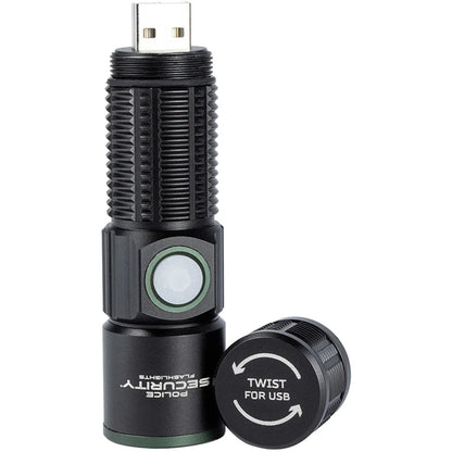 Police Security Usb Flashlight 550 Lumens