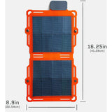 Dark Energy 8w Spectre Solar Panel Folding Hivis Orange