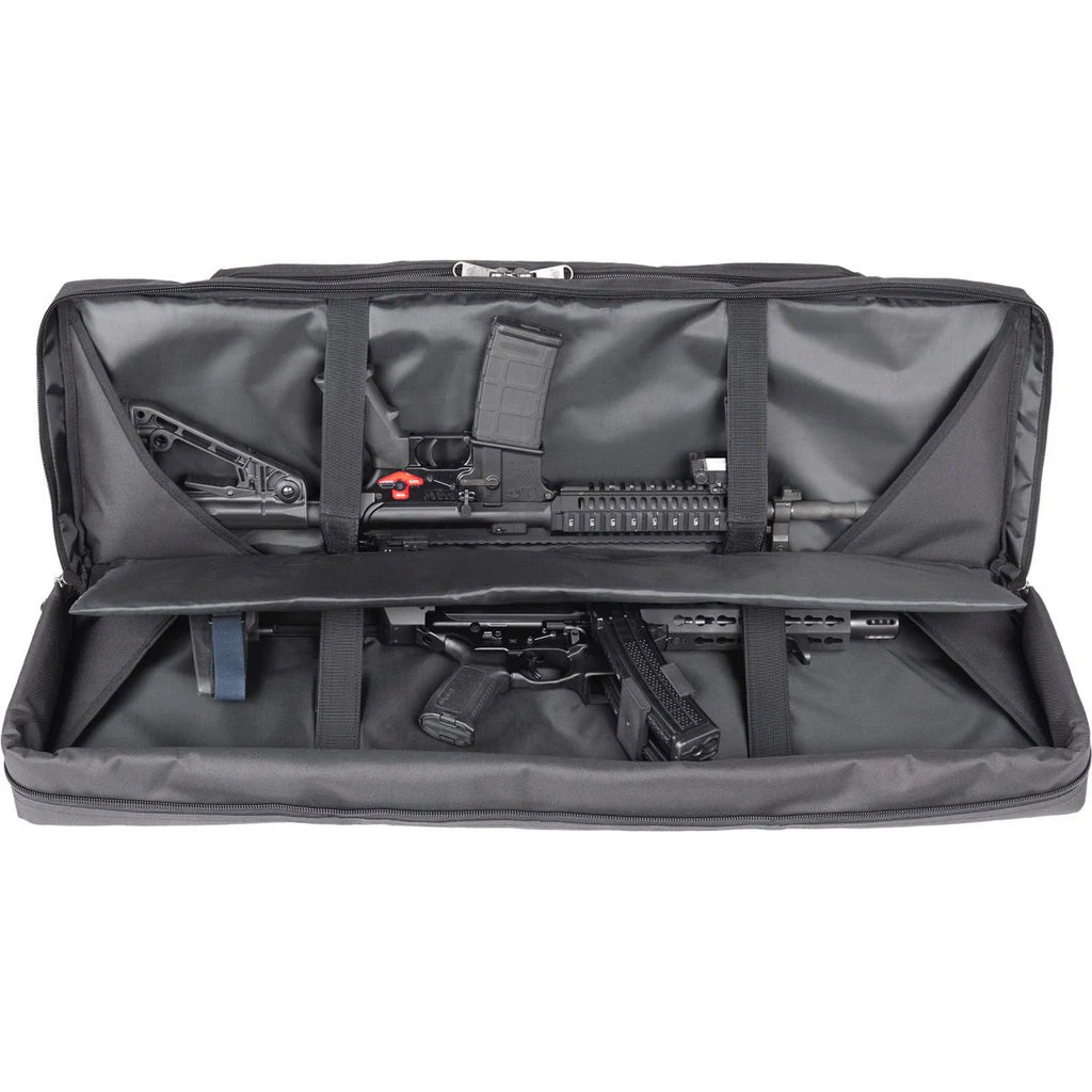 Bulldog Deluxe Double Tactical Rifle Case Black 36 In.