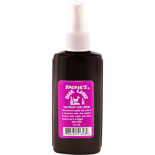 Jackies 100 Proof Doe Urine W/sprayer 2 Oz.